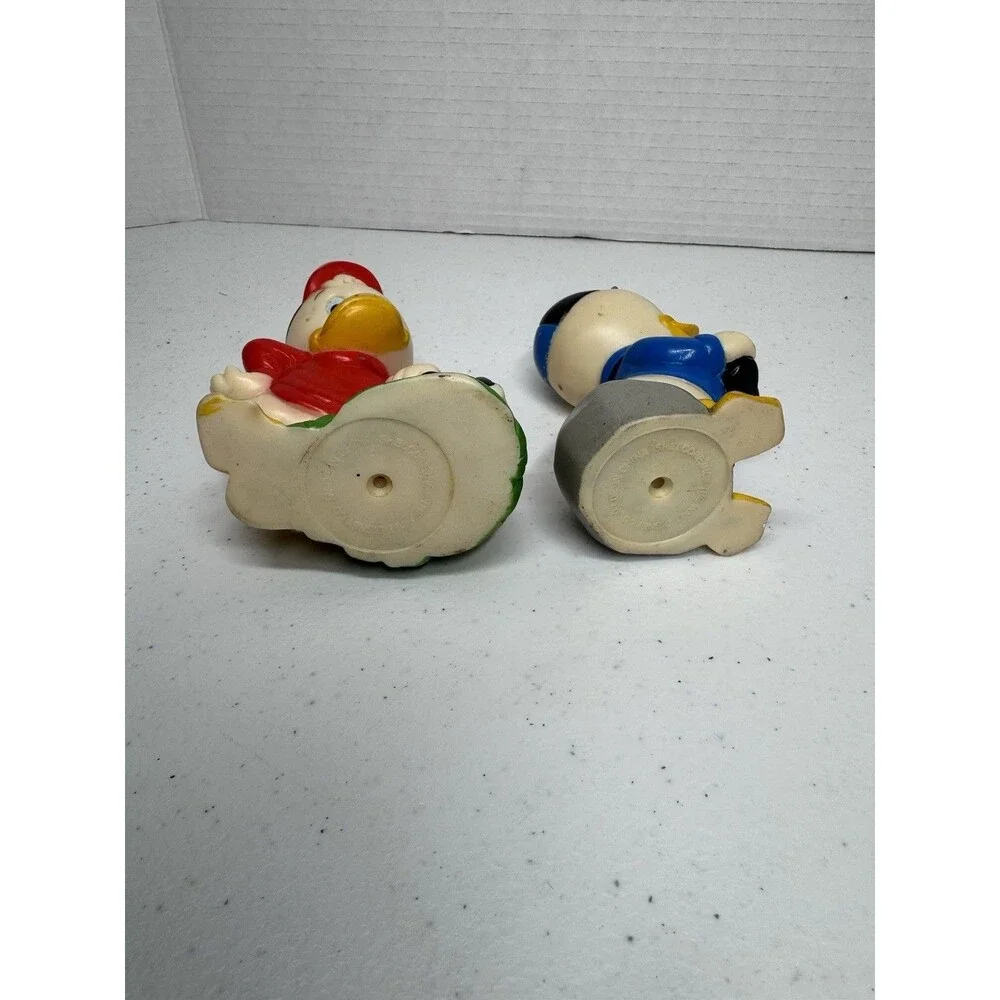 The Walt Disney Co. Huey Dewey Ducks Vintage Shelcore Rubber Squeak Toy